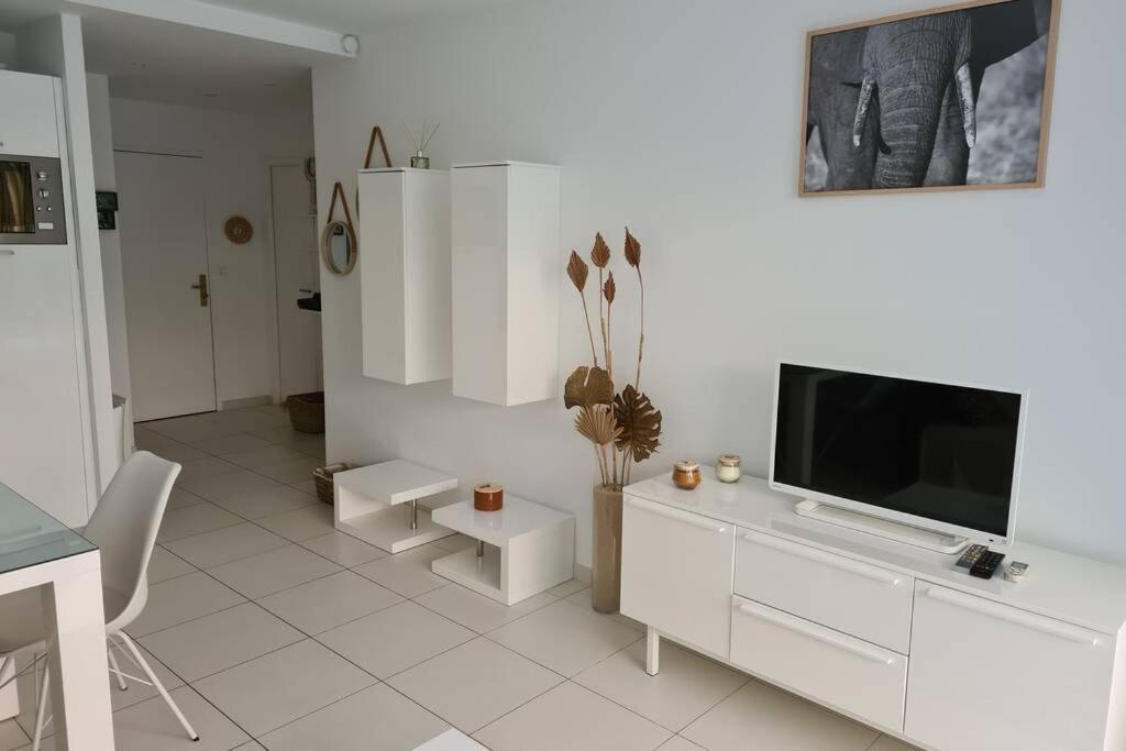 Le Lodge, T2 classé 3 étoiles avec jardin, parking, piscine&mer à 2 pas Menton Exterior foto